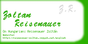 zoltan reisenauer business card